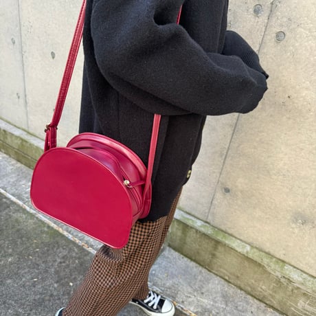 ハーフムーンショルダーバッグ(3color）