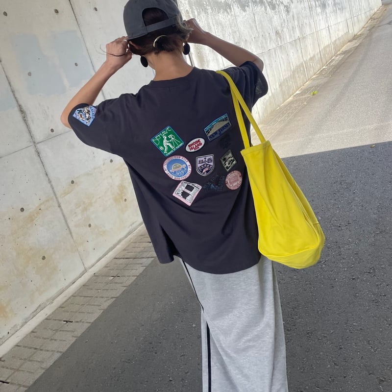ワッペン刺繍Tシャツ(スミクロ) | COPINE