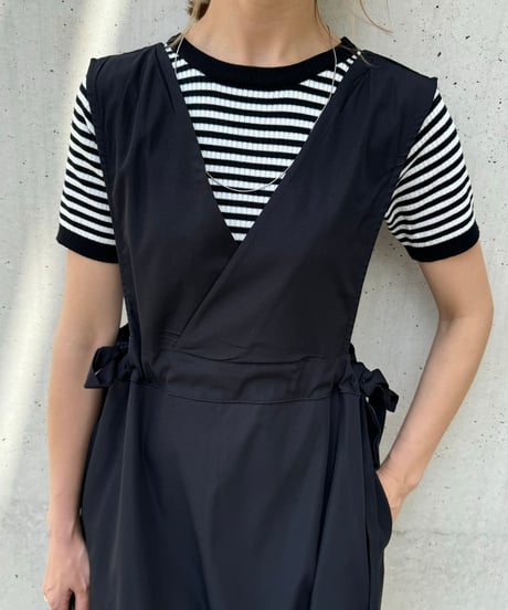ボーダーサマーニットTシャツ