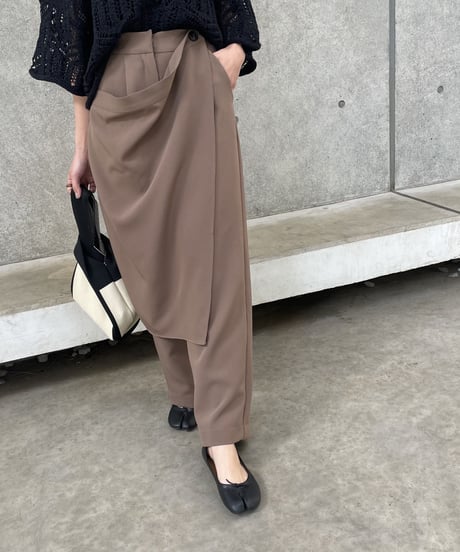 2wayラップストレートロングパンツ