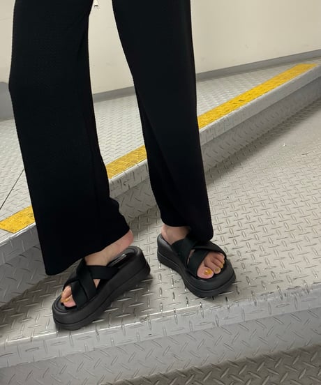 ハートモチーフ厚底サンダル(3size)