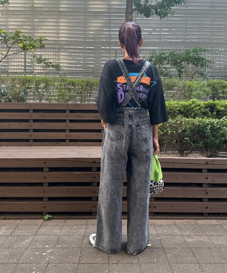 デニムワイドオーバーオール