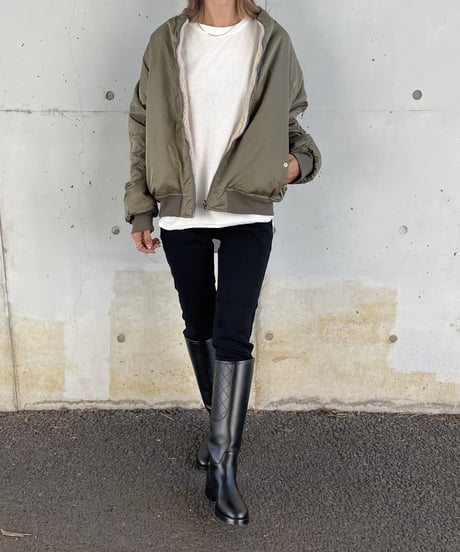 裏起毛ストレッチブラックスキニーデニム(3size)