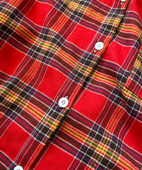 ビッグシルエットチェック柄シャツ