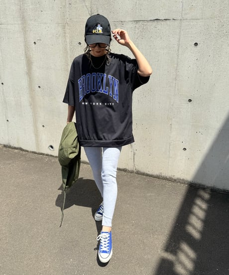スリット入りリブレギンス