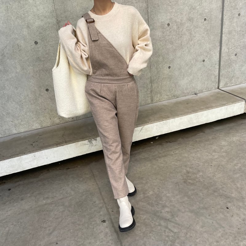 【完売】【試着のみ】ドゥロワー　ギャバサロペットワンピース　ベージュ　36 3600025S0623_m1_a015.jpg