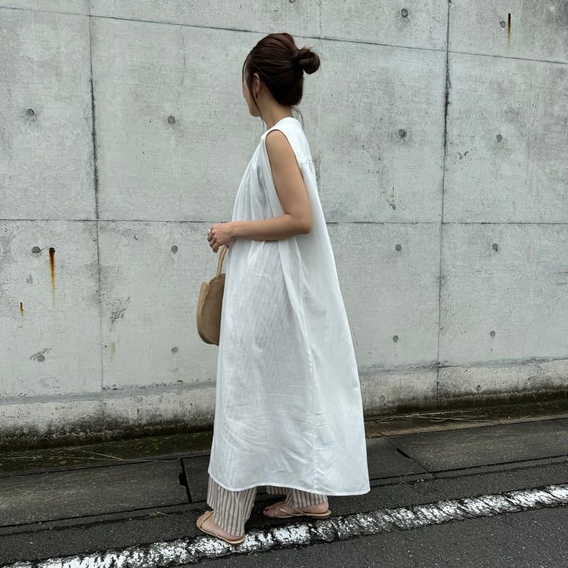 2wayギャザーシャツワンピース(キナリ) | COPINE