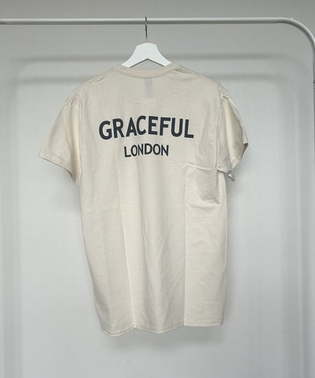 バックプリントtシャツ(ナチュラル)