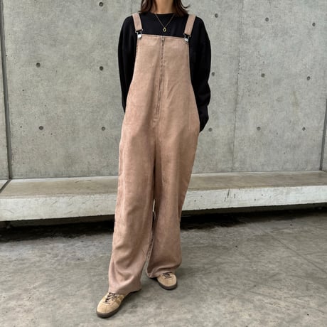 フロントジップサロペット