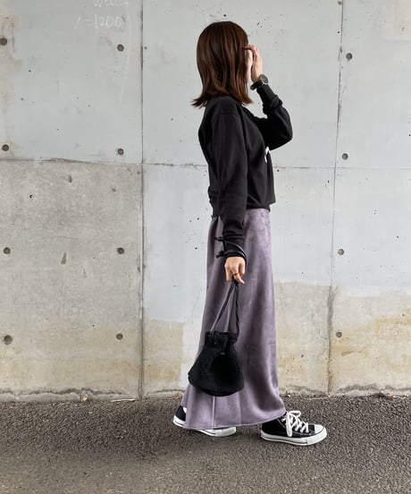 シンプルロングスカート(2color)