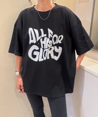 レタリングTシャツ(ブラック)