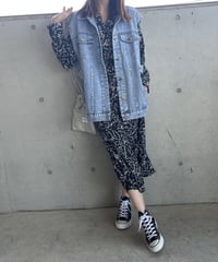 花柄ロングワンピース