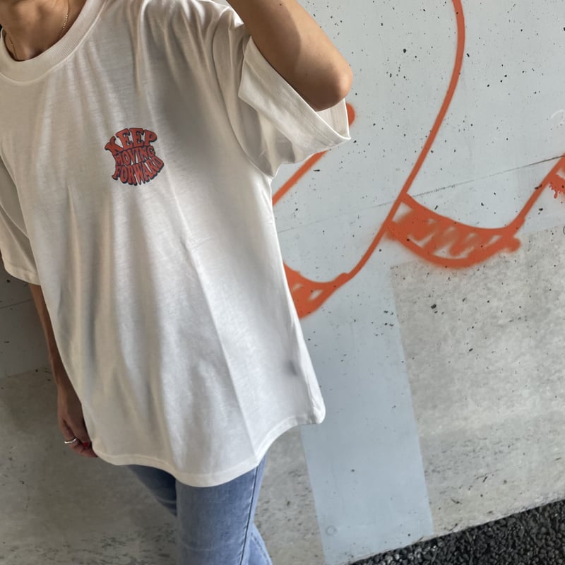 発砲プリントビッグTシャツ(ホワイト) | COPINE 発砲プリントビッグTシャツ(ホワイト) | COPINE