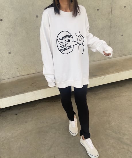 【COPINE original】メッセージプリントスウェット(3color/2size)