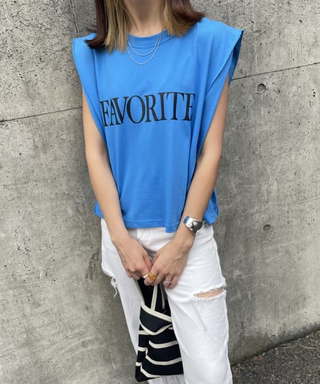 FAVORITEロゴカットソー(ブルー)
