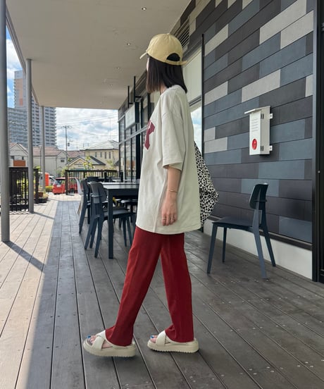 BACKコットンtシャツ(ベージュ)