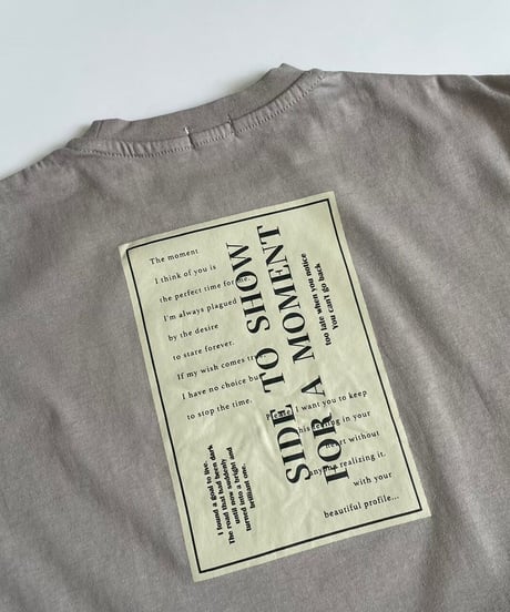 【kids】バックプリントグレージュtシャツ(110〜150)