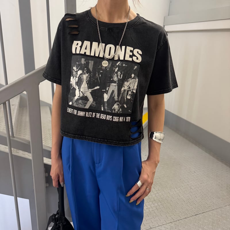 ウォッシュ加工プリントtシャツ | COPINE