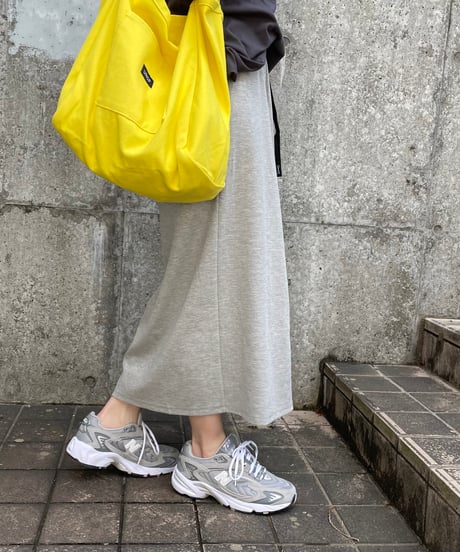 サイドラインスウェットスカート(グレー)
