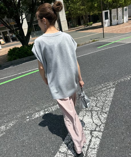 ワッシャーサテンパンツ(ベビーピンク)