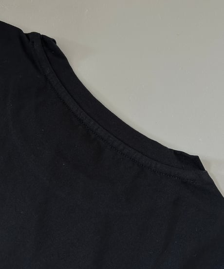 シンプルショート丈Tシャツ(ブラック)