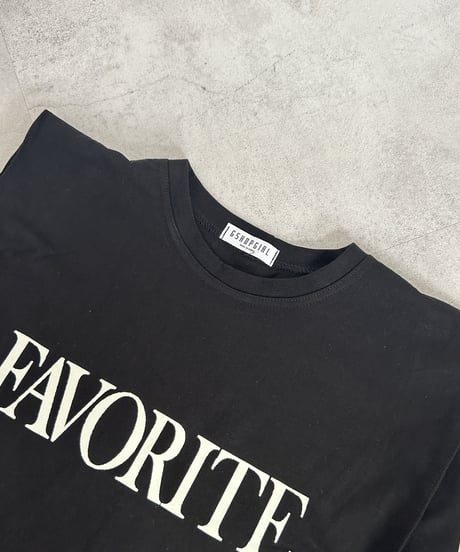 FAVORITEロゴカットソー(ブラック)
