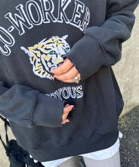 フロントバックTIGERフロッキースウェット