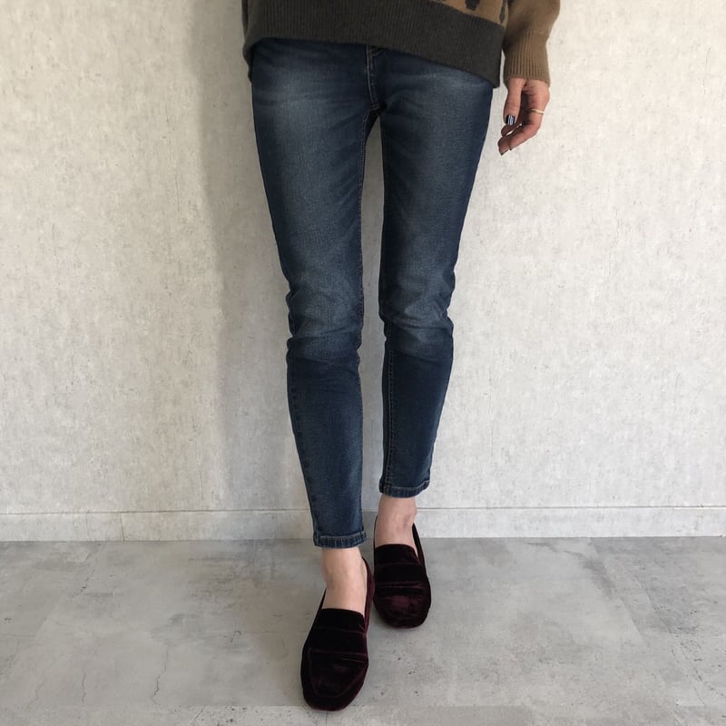 美脚効果◆送料込【CHANEL】ジーンズ ウォッシュドアウトデニム 美シルエットデニム/ミディアムウォッシュ(4size) | COPINE