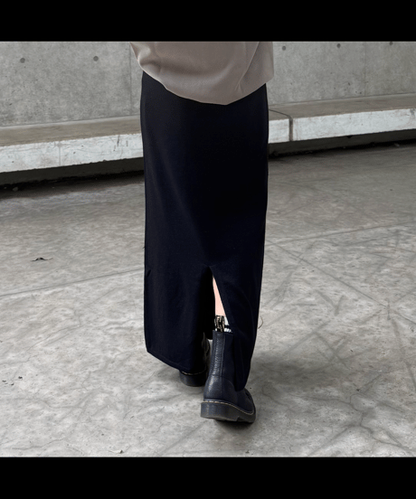 ラメニットロングスカート