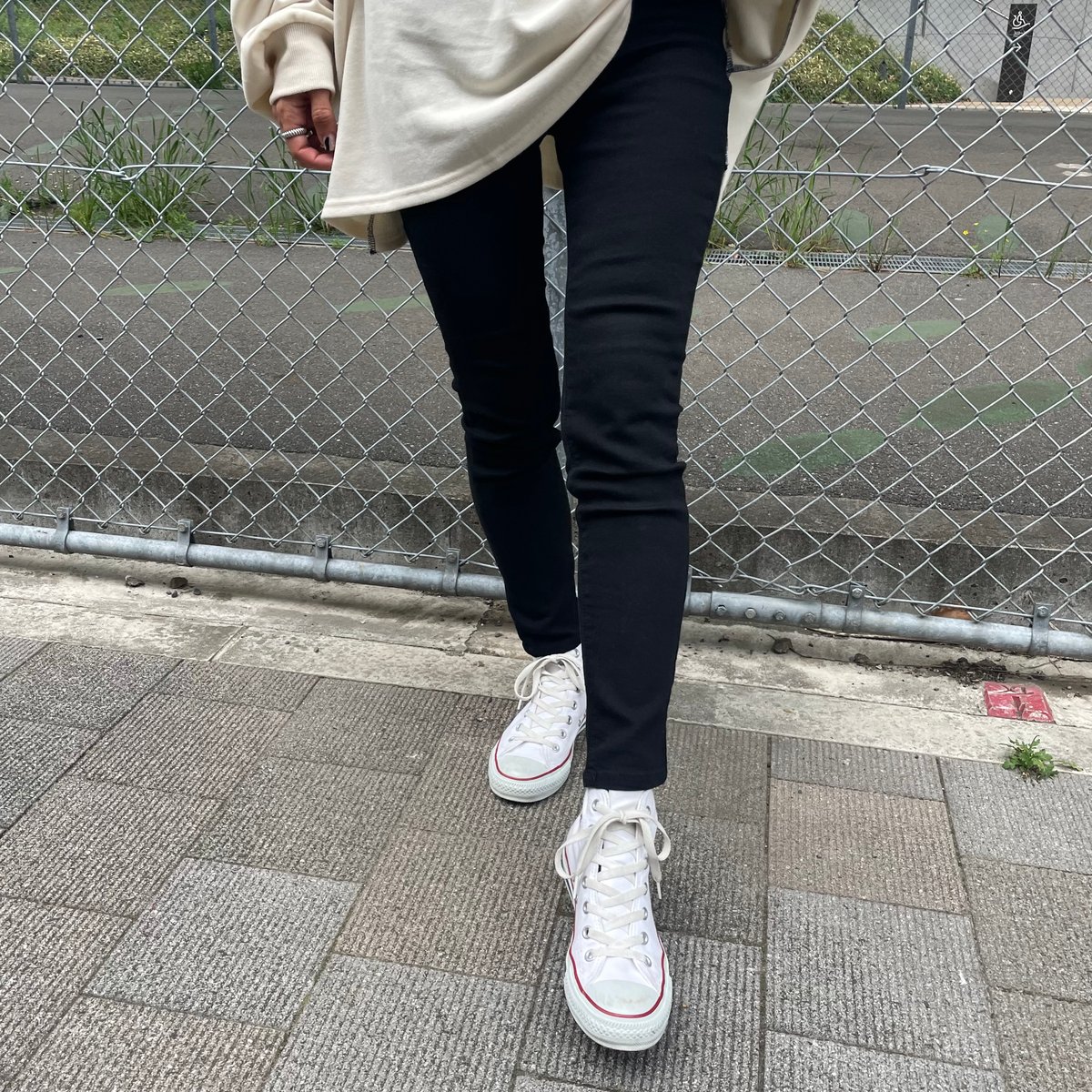 スーパーストレッチスキニーブラックパンツ (3size) | COPINE