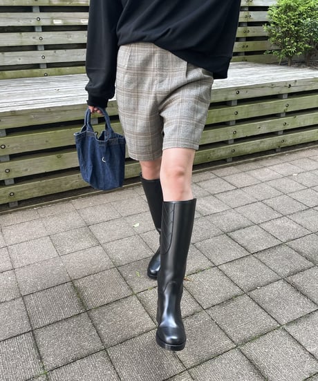 チェック柄ハーフパンツ(2color)
