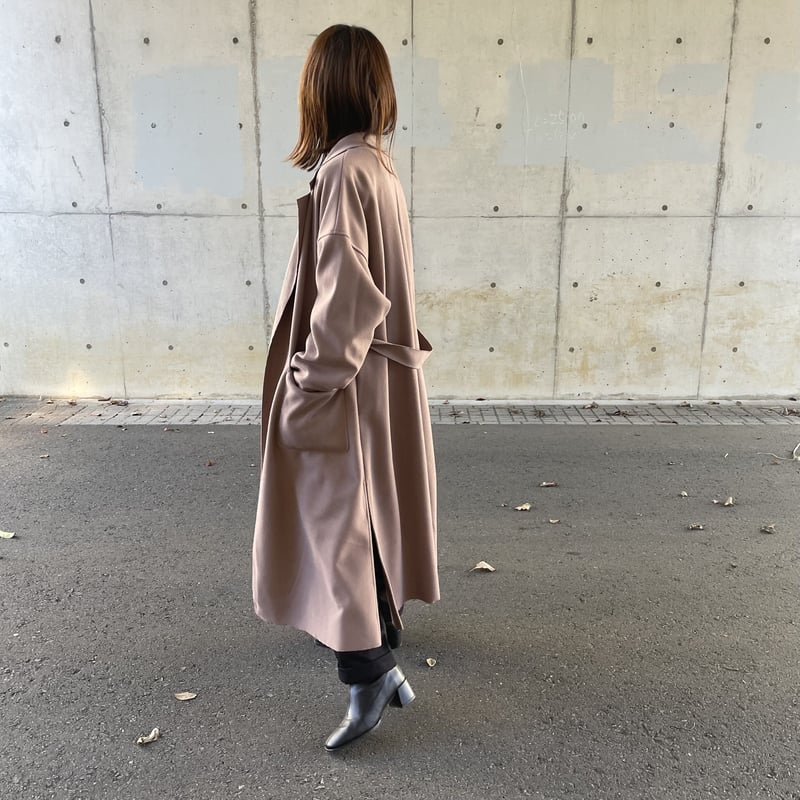 サイドスリットロングチェスターコート | COPINE サイドスリットロングチェスターコート | COPINE