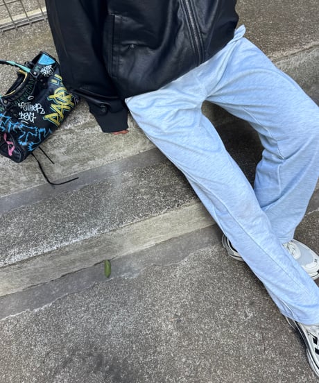 サイド切り替えスウェットパンツ(グレー)