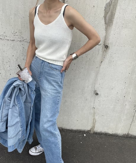 ニットキャミソール