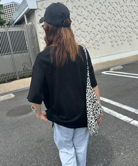 モノクロフォトプリントTシャツ(ブラック)