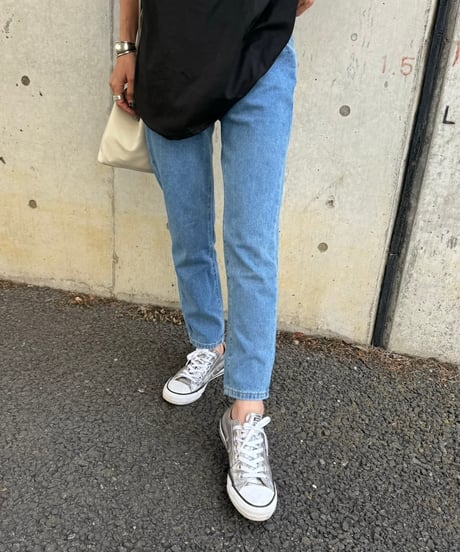 ハイウエストストレートデニム