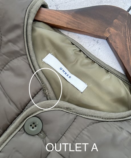 【OUTLET】ウェーブキルティングショートジャケット(カーキ2size)