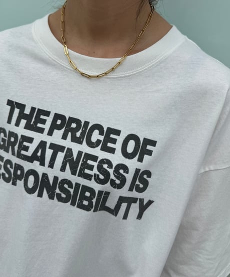 ピグメント加工ロゴプリントtシャツ (オフホワイト)