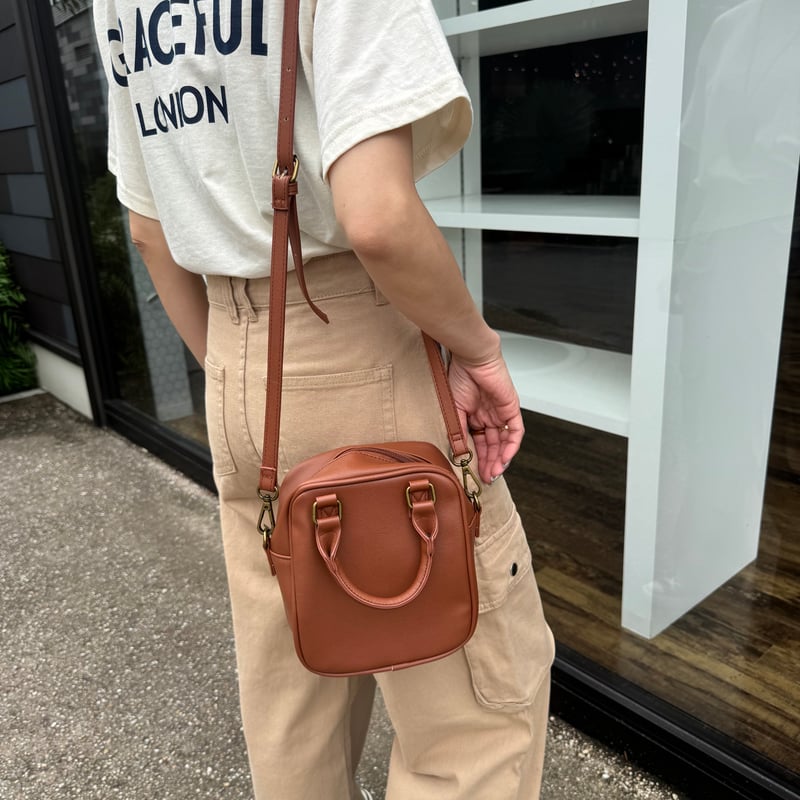 スクエアショルダー2wayバッグ(2color) | COPINE