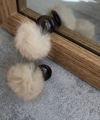レトロボタンファーピアス