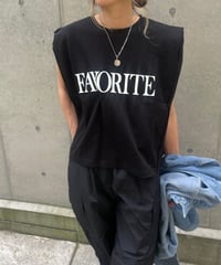 FAVORITEロゴカットソー(ブラック)