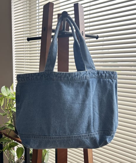 オルテガ刺繍デニムトートバッグ