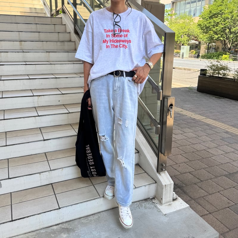 【新品タグ付】23FW WIDE PANTS tony ダメージ加工 キャメル GOLD(ゴールド) | 新作のダメージデニム / スタッフブログ