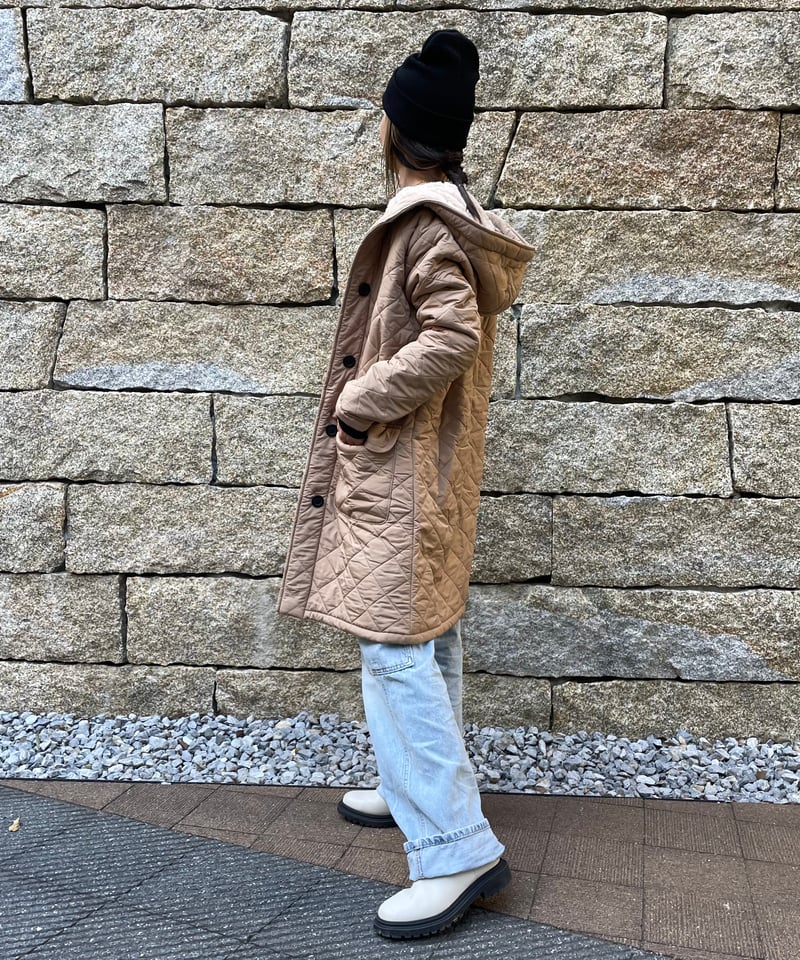 しっかり防寒！裏ファーキルティングコート | COPINE