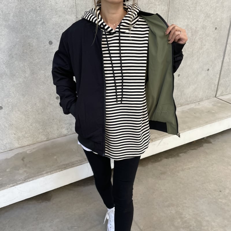 men's/lady's】ユニセックス！リバーシブルニコちゃんMA–1(2color/5si