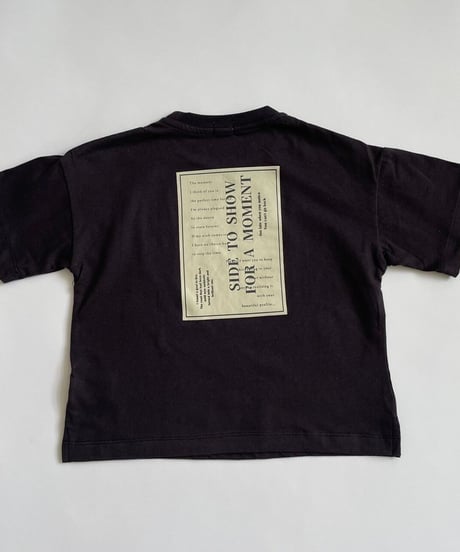 【kids】バックプリントブラックtシャツ(110〜150)