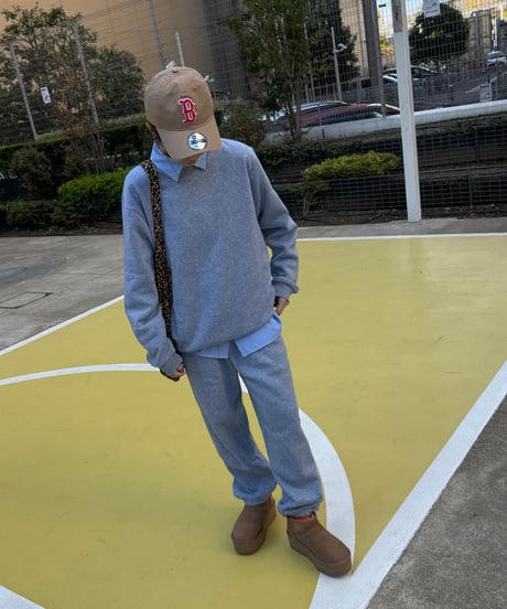 裏起毛スウェットセットアップ(グレー)