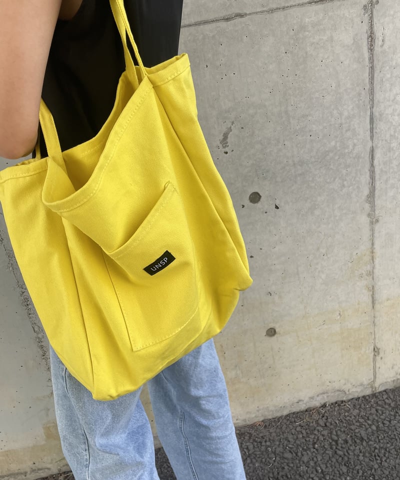 カラーキャンバストートバッグ (イエロー) | COPINE