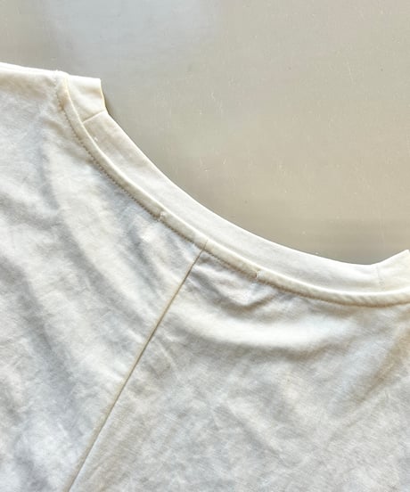 接触冷感バックロングTシャツ(ホワイト)
