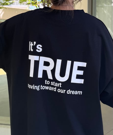 バックプリントビッグtシャツ (ブラック)